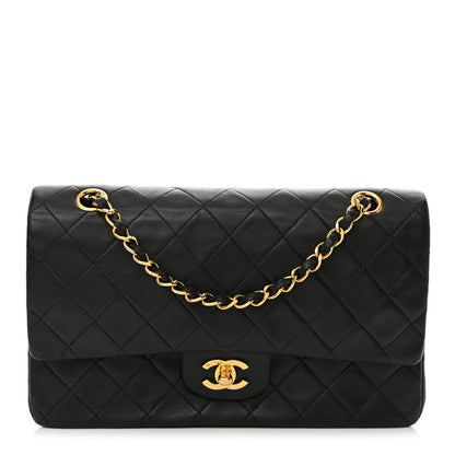 Chanel Lambskin Quilted Medium Double Flap Black 1 of 13