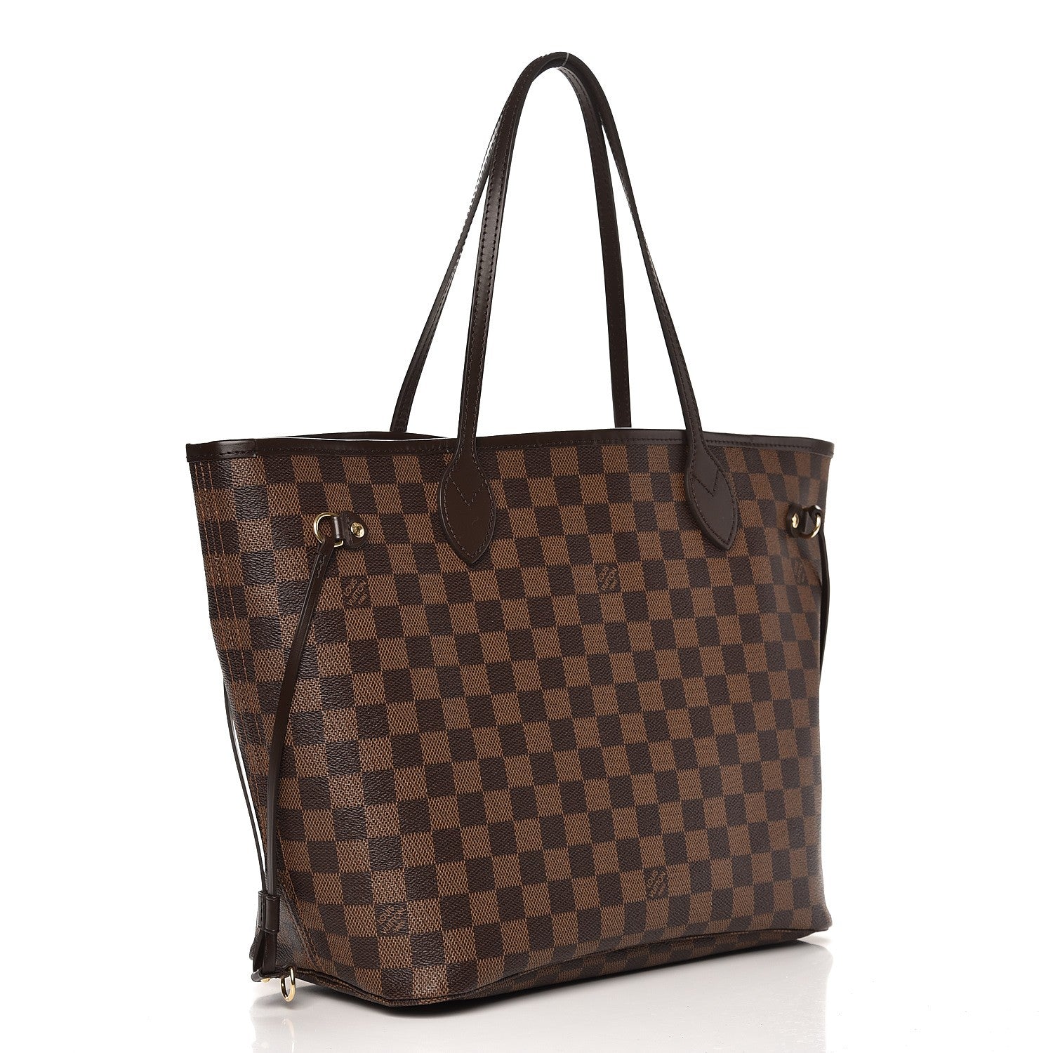 Louis Vuitton Damier Ebene Neo Neverfull MM Rose Ballerine 4 of 9