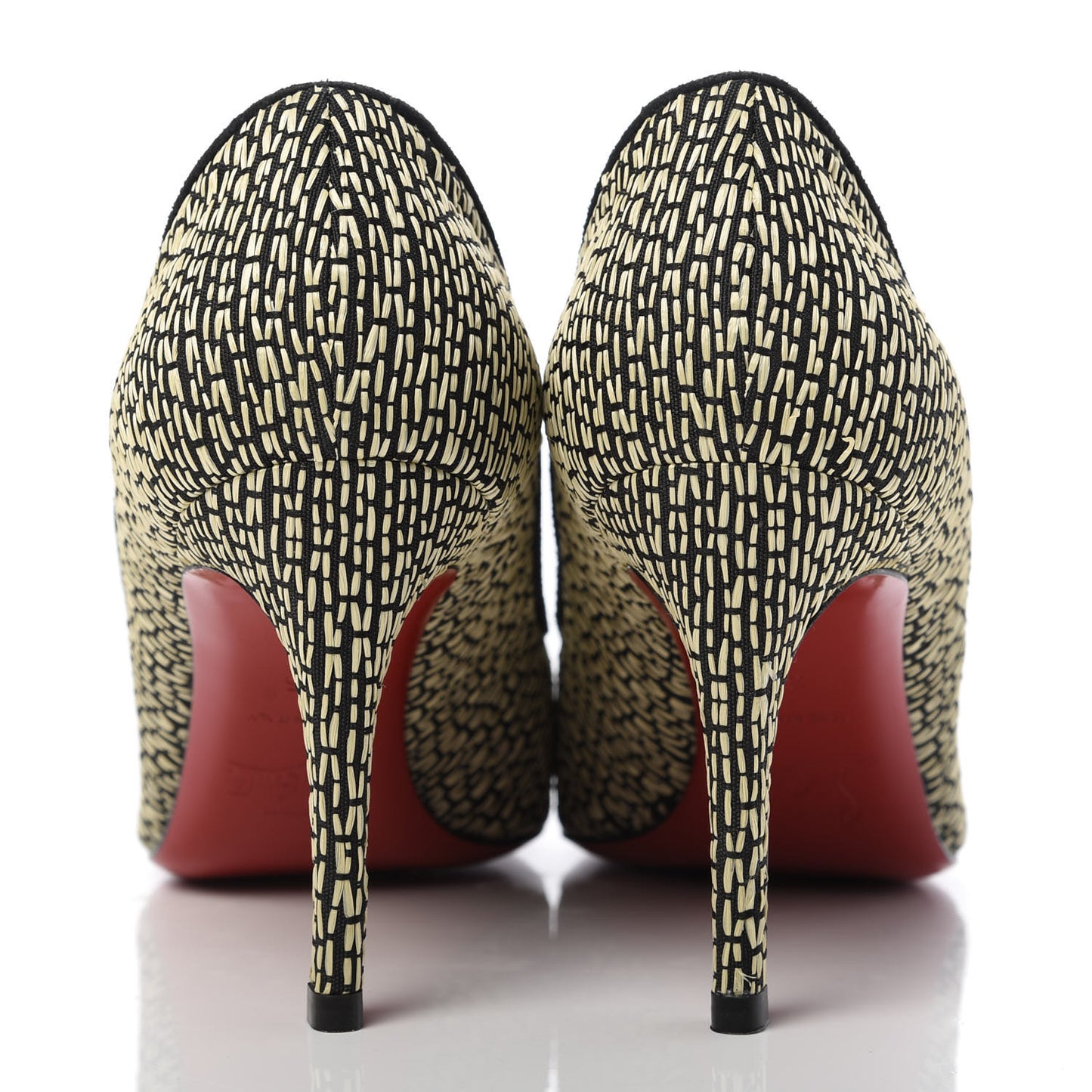 Straw Fabric New You 85 Pumps 35 Panama Bambou