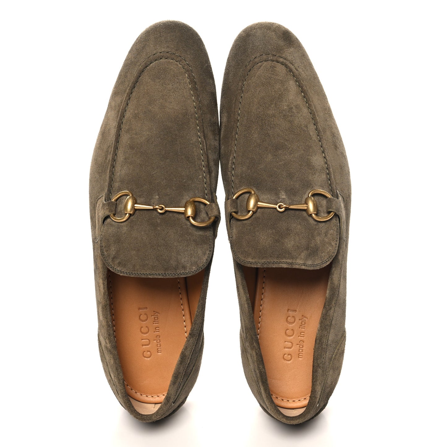 Suede Horsebit Mens Jordaan Loafers 9.5 Olive Green