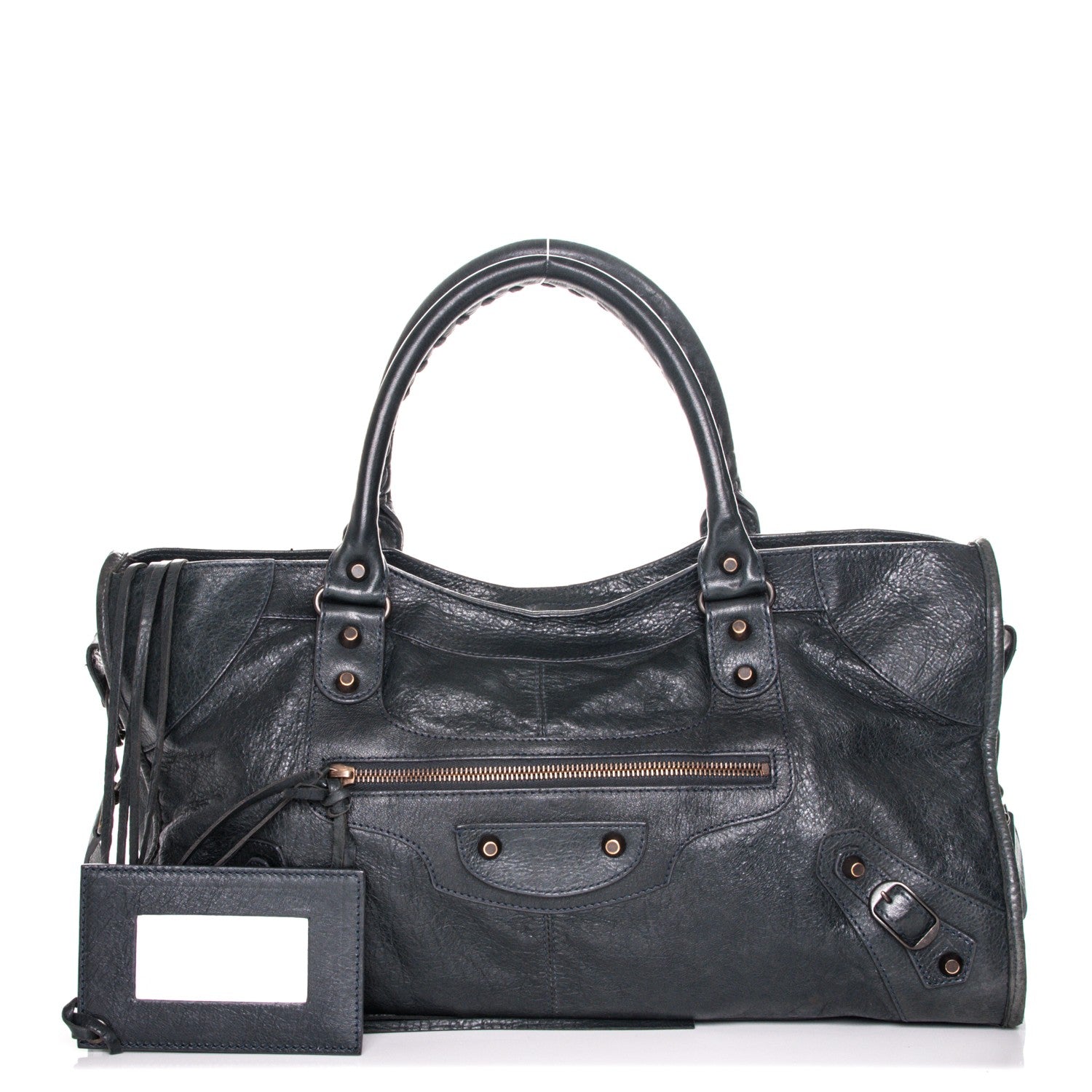Balenciaga Agneau Classic Hardware Part Time Anthracite 1 of 8