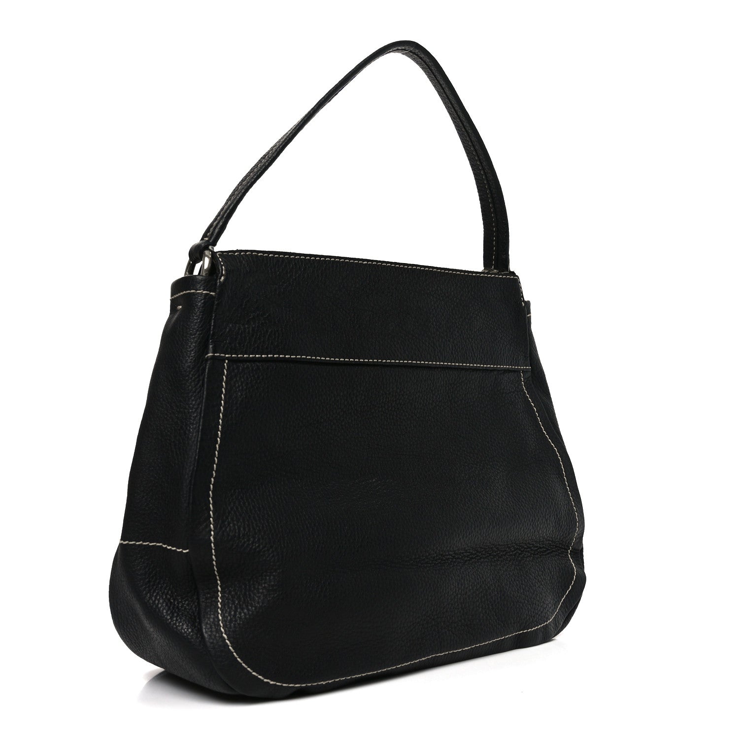 Prada Vitello Daino Hobo Black 2 of 9