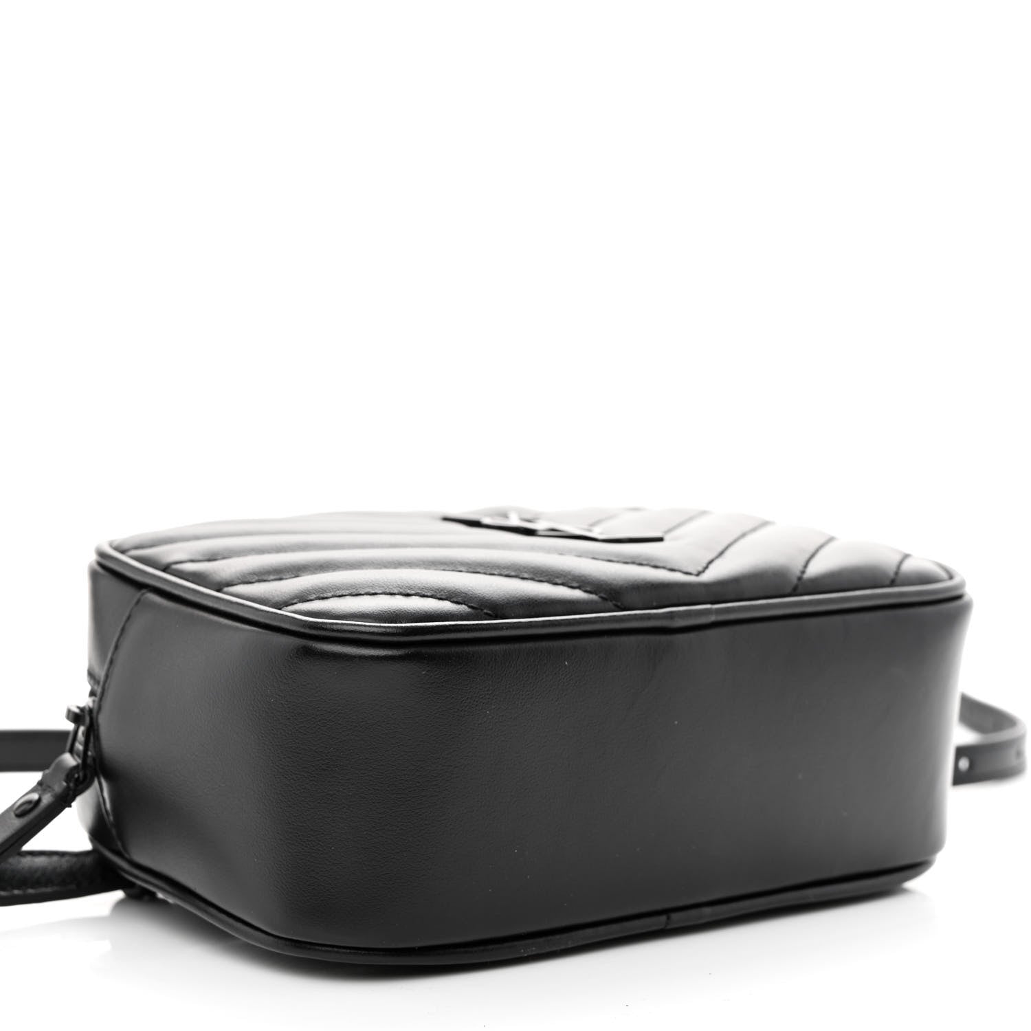 Saint Laurent Calfskin Matelasse Monogram Lou Belt Bag Black 4 of 10