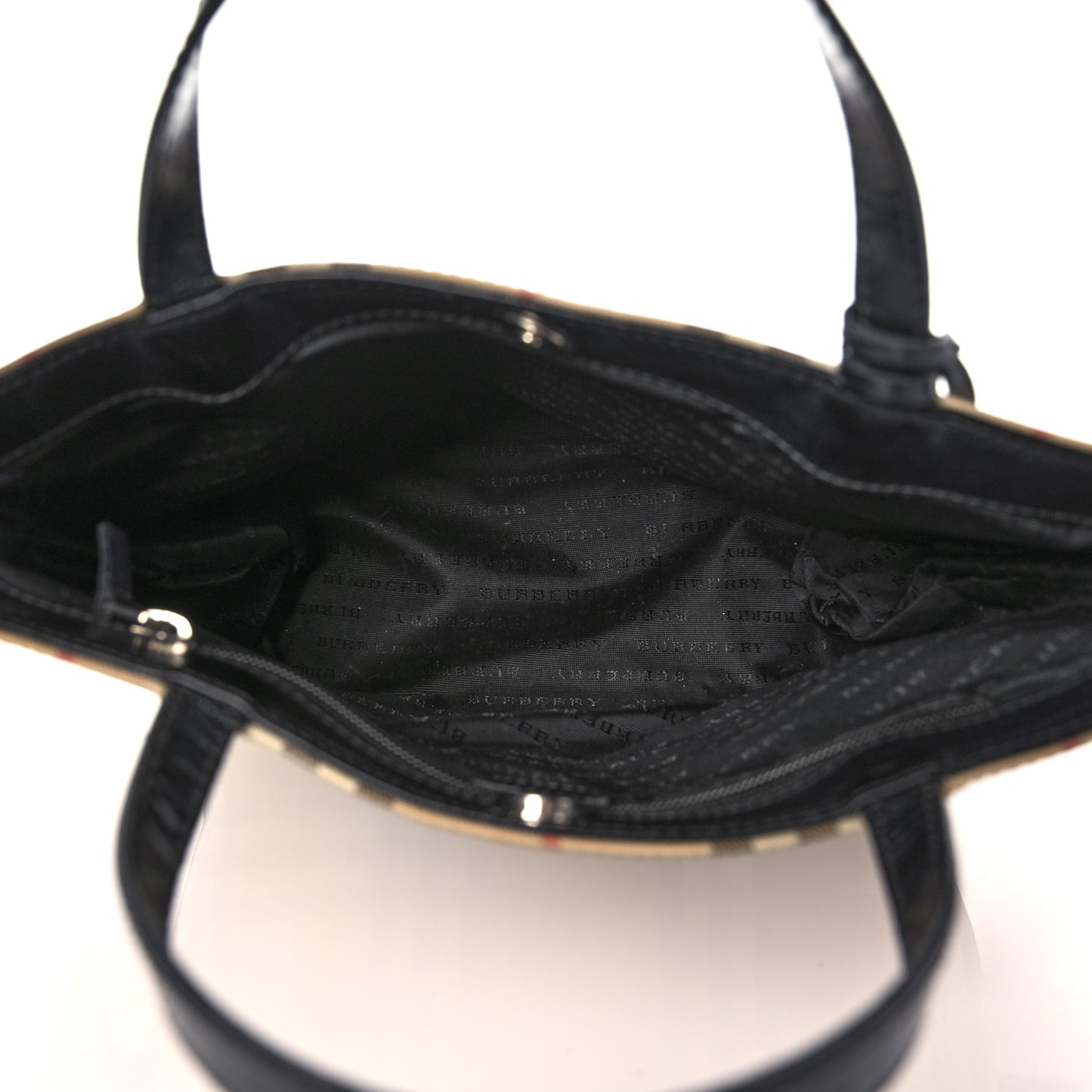 House Check Medium Tote Black