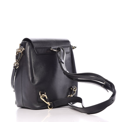 Chloe Calfskin Quilted Medium Faye Backpack Full Blue 4 of 12