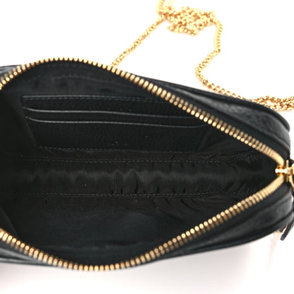 Gucci Dollar Calfskin Super Mini GG Marmont Chain Shoulder Bag Black 5 of 10