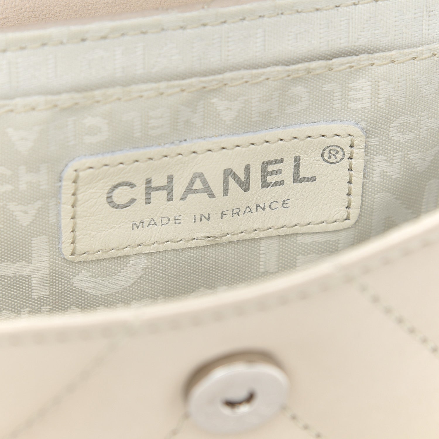 Chanel Lambskin Quilted Single Flap Bag Light Grey 6 of 10