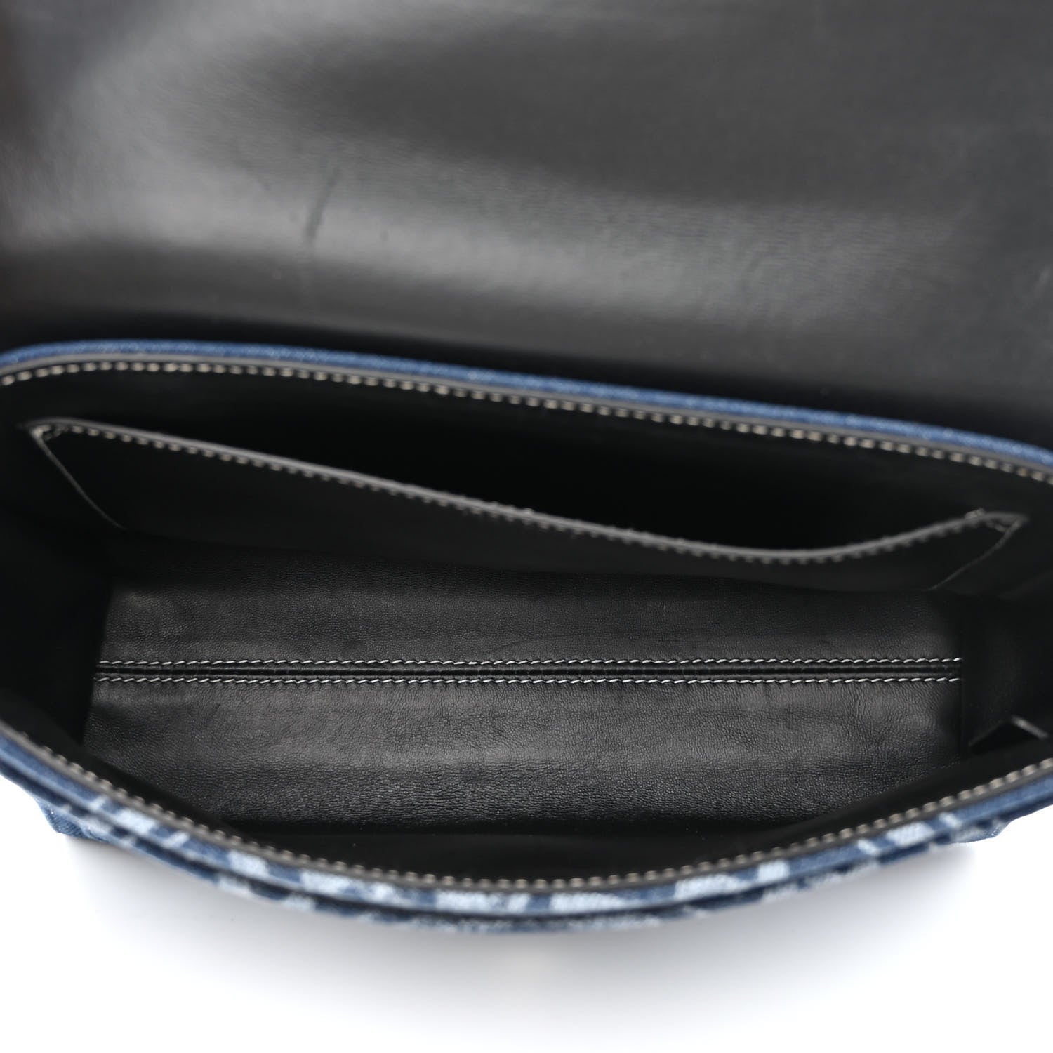 Burberry Denim Medium Print Note Crossbody Bag Blue 5 of 11