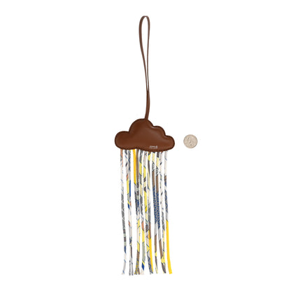 Hermes Swift Silk Twill Cord Cloud Bag Charm Noisette 2 of 4