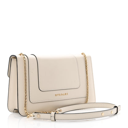 Bulgari Calfskin Serpenti Forever Crossbody Bag White 4 of 12