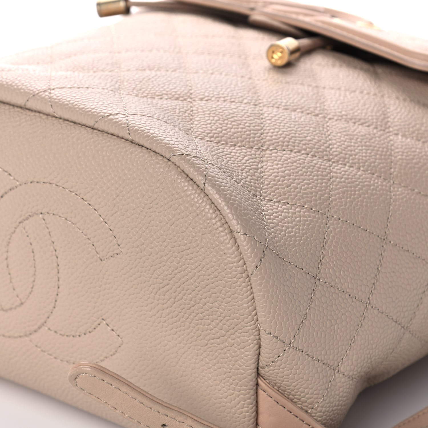 Chanel Caviar Quilted Filigree Backpack Beige 11 of 13