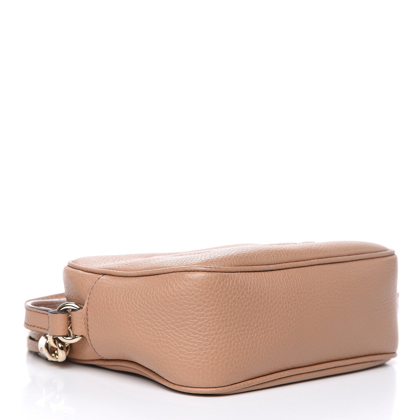 Pebbled Calfskin Small Soho Disco Bag Camelia