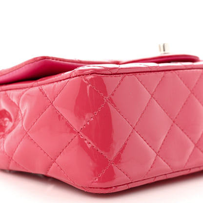Chanel Patent Calfskin Quilted Mini Rectangular Flap Pink 9 of 13