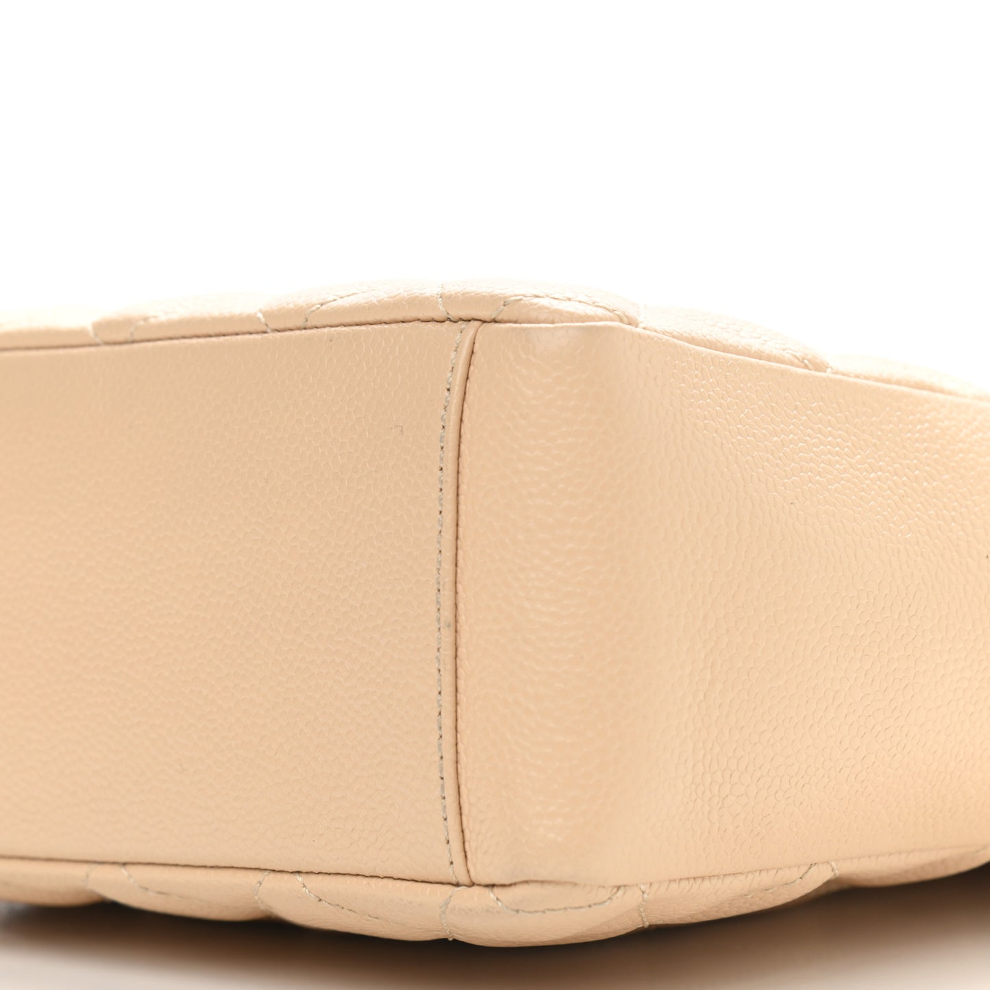 Caviar Quilted Petit Shopping Tote PST Beige Clair