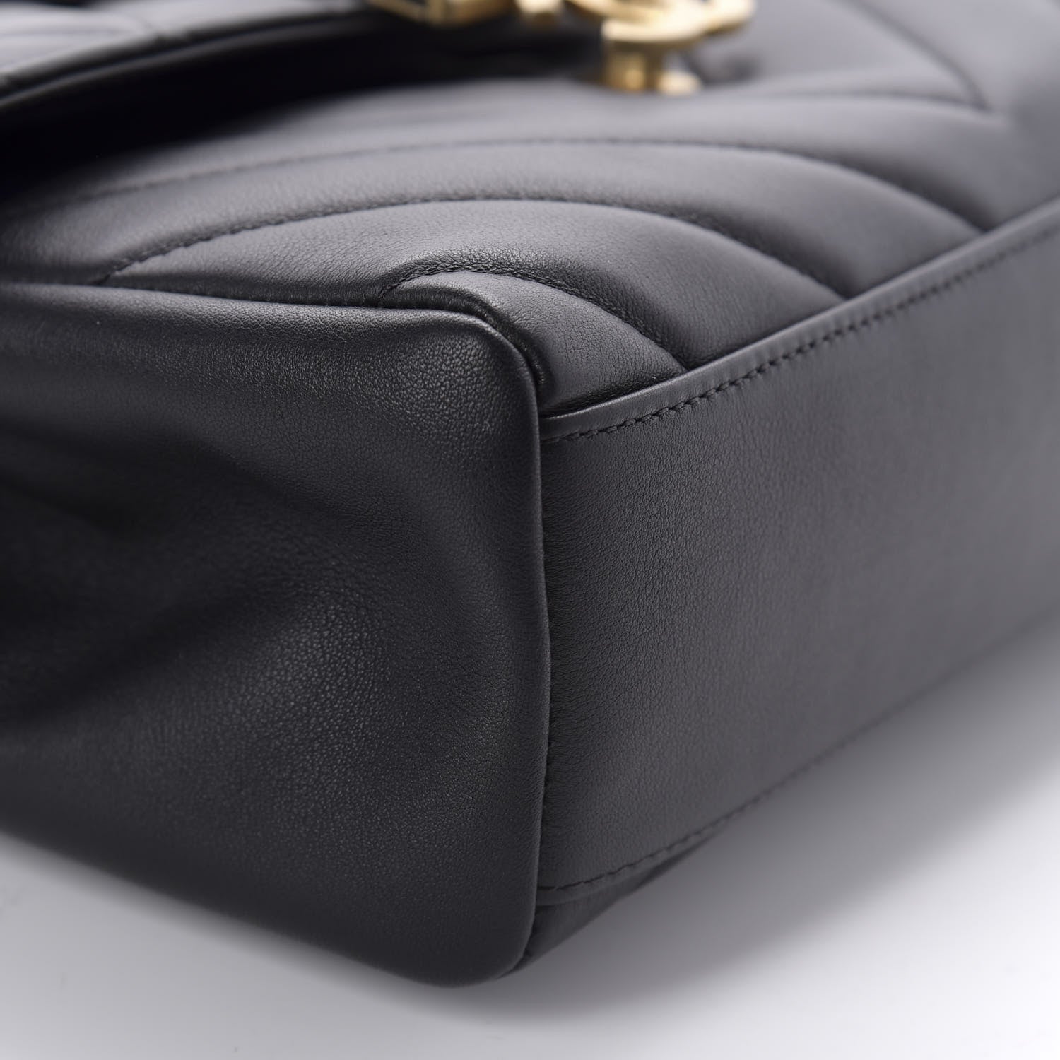Chanel Calfskin Quilted Chevron In The City Bag Black 7 of 12