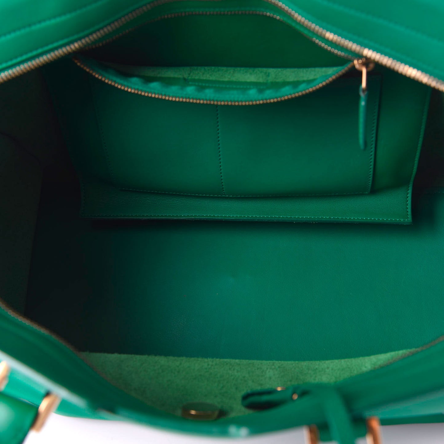 Calfskin Medium Classic Y Cabas Green