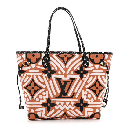 Louis Vuitton Monogram Giant Crafty Neverfull MM Creme Caramel 1 of 12