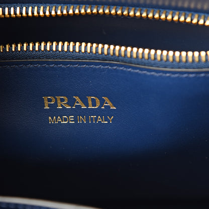 Prada Saffiano Cuir Calfskin Medium Monochrome Top Handle Tote Bluette 6 of 9
