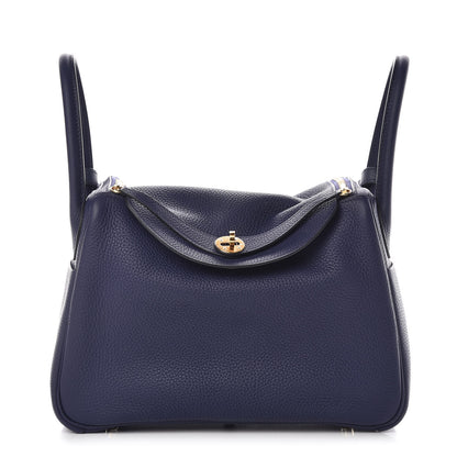 Hermes Taurillon Clemence Lindy 30 Bleu Encre 1 of 14