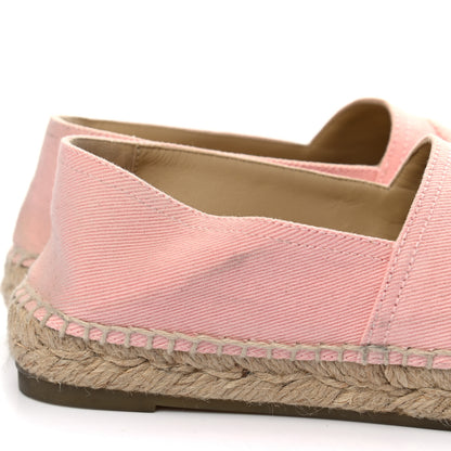 Chanel Denim Toile CC Espadrilles 36 Pink Black 9 of 9
