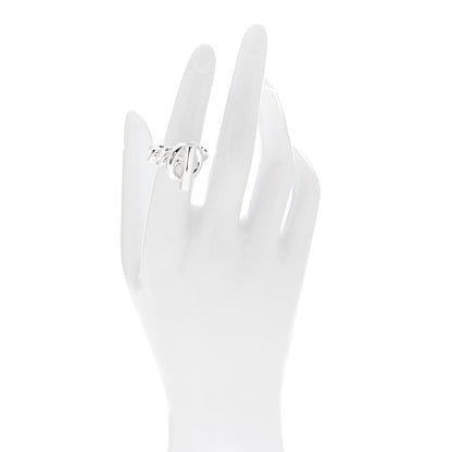 Hermes Sterling Silver GM Croisette Ring 52 6 2 of 5