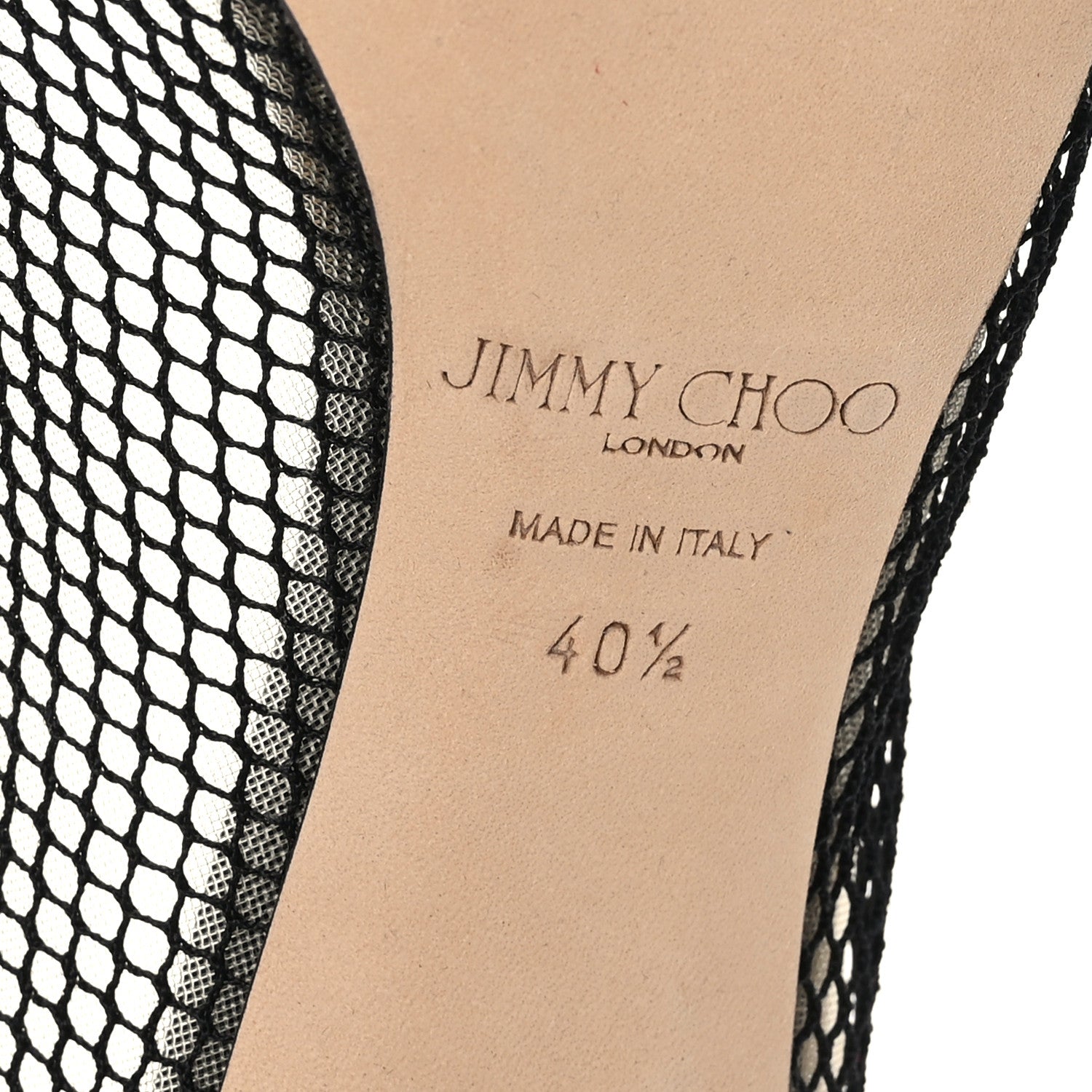 Jimmy Choo Mesh Patent Pointy Toe Romy 100 Pumps 40.5 Black 6 of 7