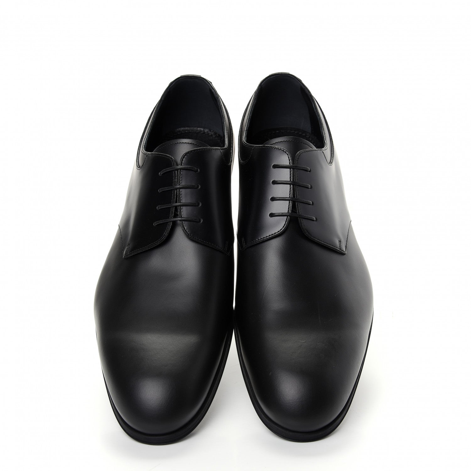 Louis Vuitton Lambskin Mens Derby Lace Up Shoes 9.5 Black 5 of 10