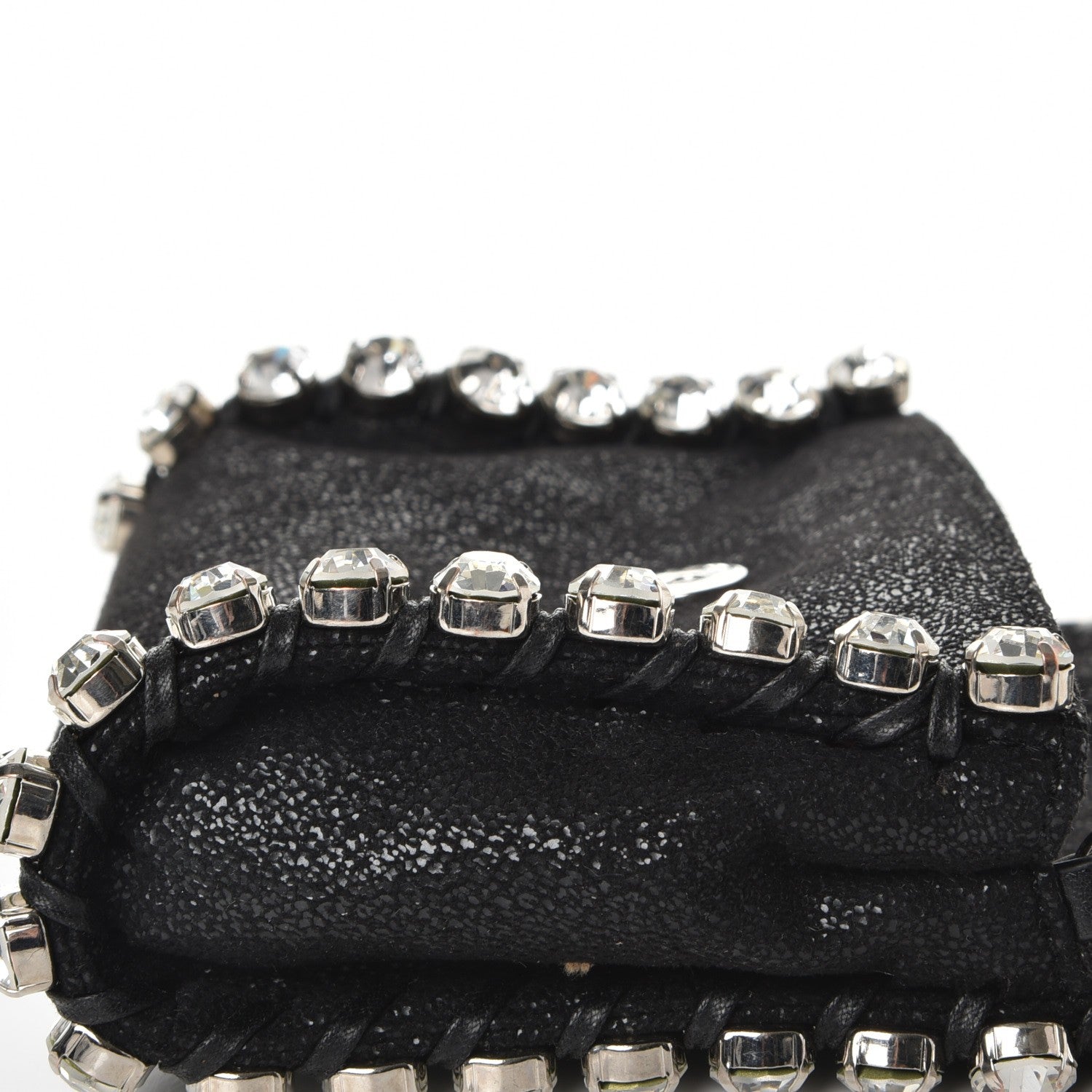 Stella McCartney Shaggy Deer Tiny Falabella Crystal Crossbody Black 9 of 12