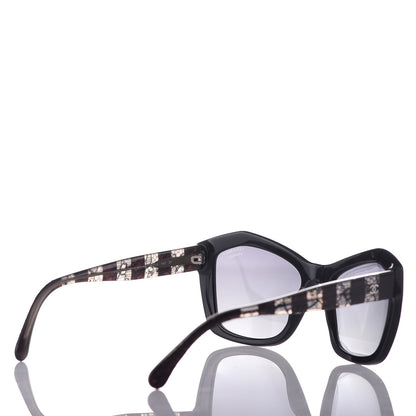 Chanel Lace Effect Sunglasses 5296 Black 3 of 7