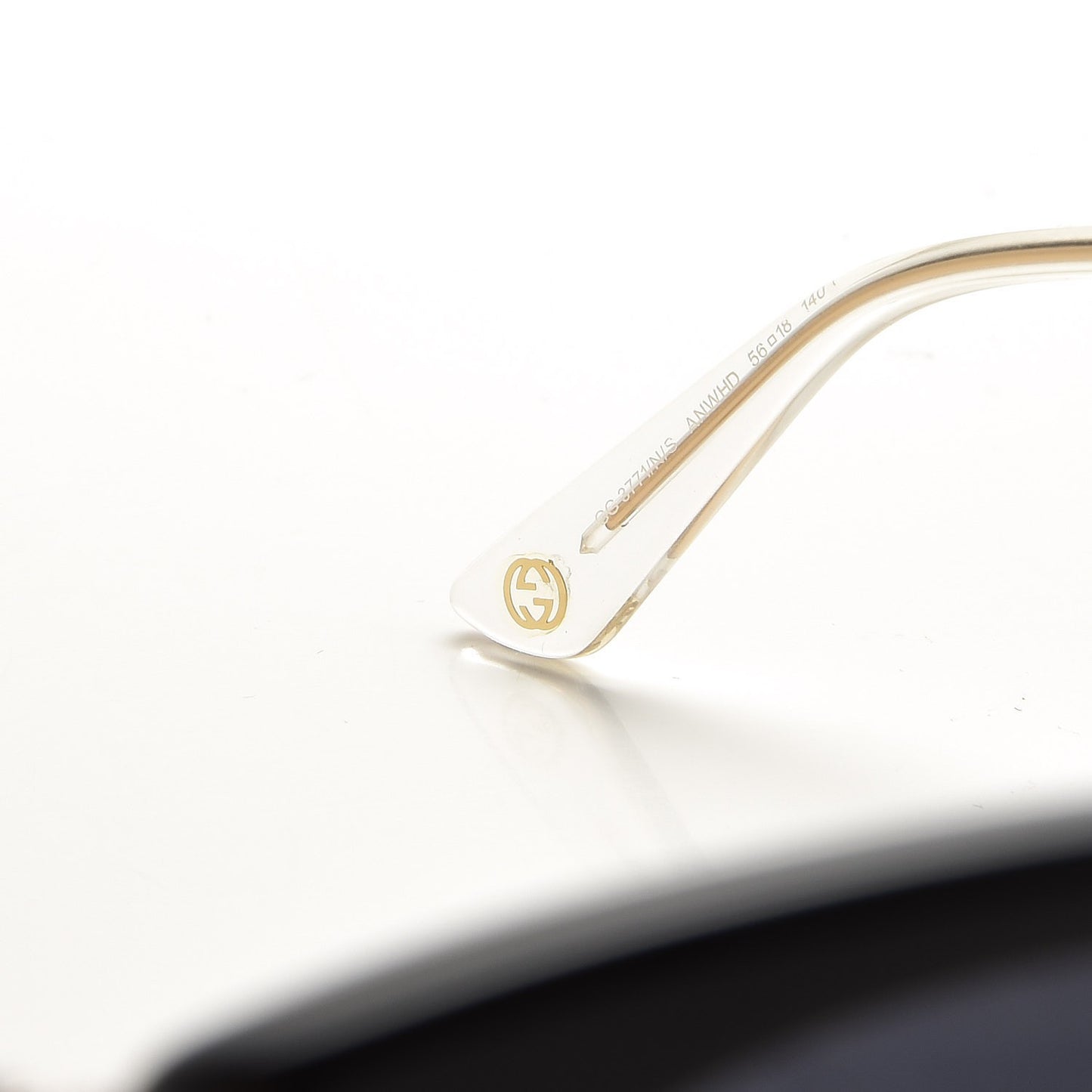 Crystal Bamboo Cat Eye GG 3771/N/S Sunglasses Gold
