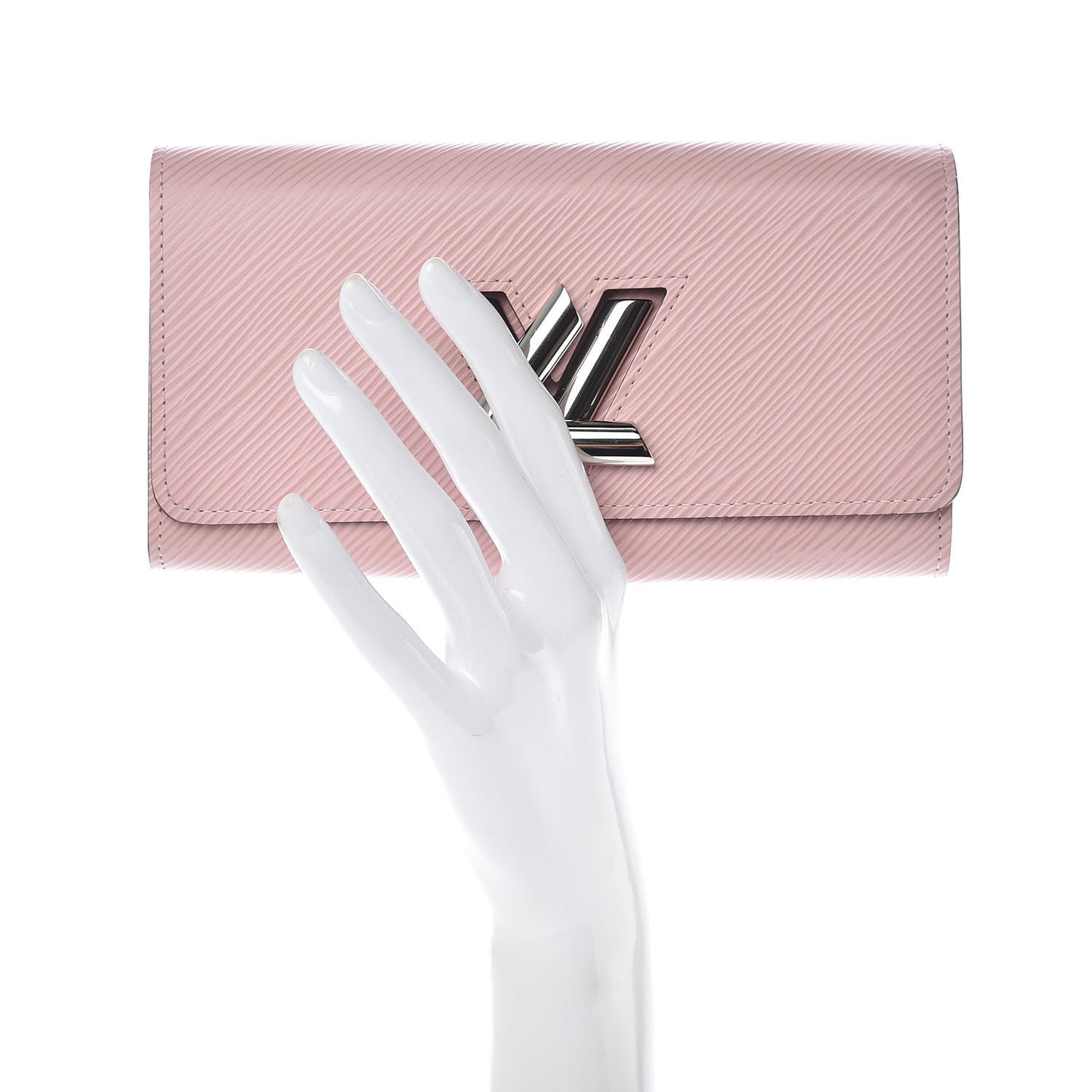 Epi Twist Wallet Rose Ballerine