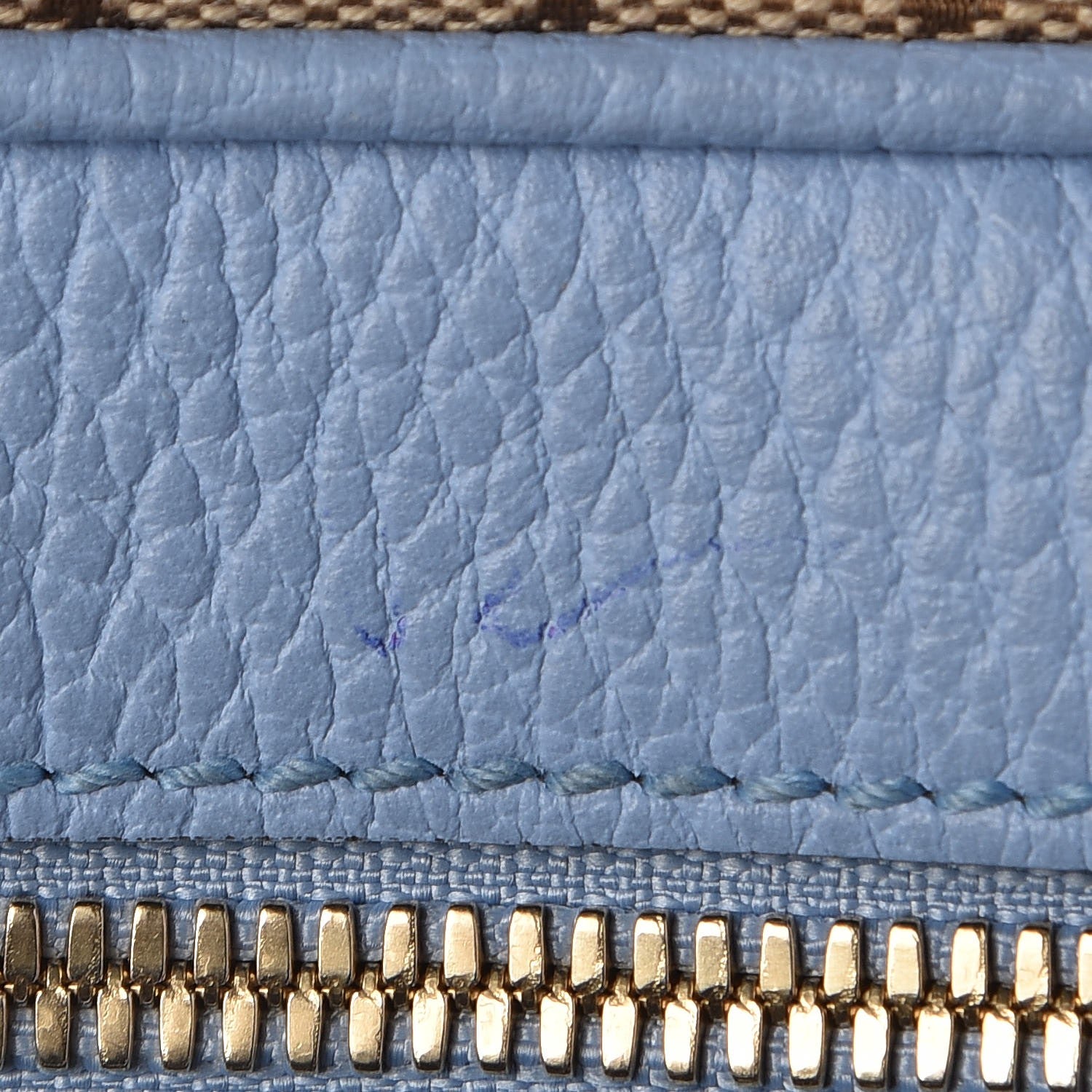 Gucci Monogram Mini Bree Messenger Bag Beige Mineral Blue 8 of 8