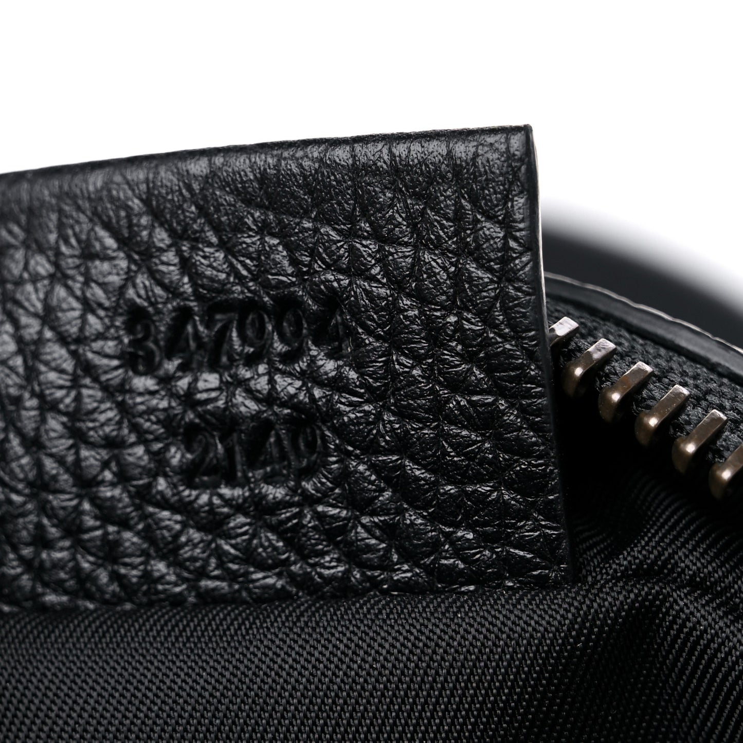 Pebbled Calfskin Mini Soho Disco Bag Black