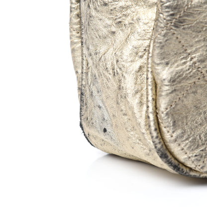 Chanel Distressed Lambskin Le Marais Tote Gold 14 of 17