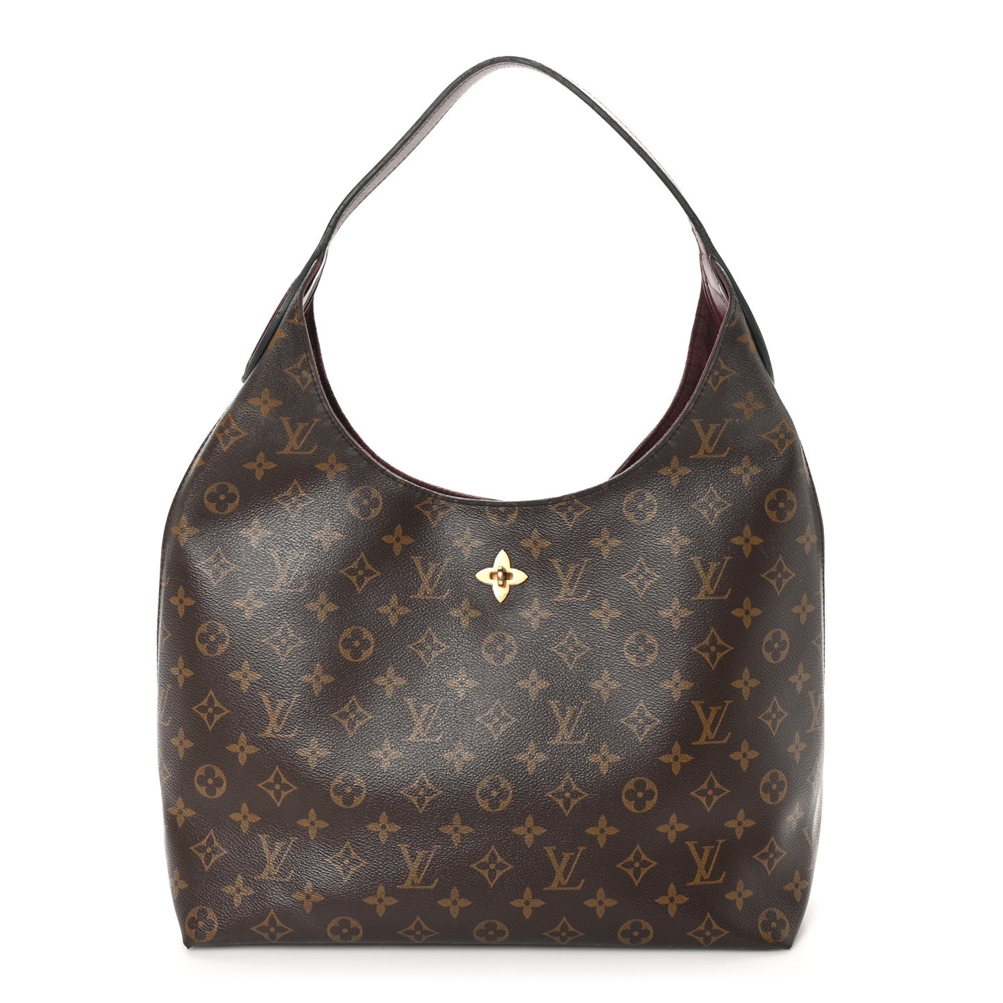 Monogram Flower Hobo Bordeaux