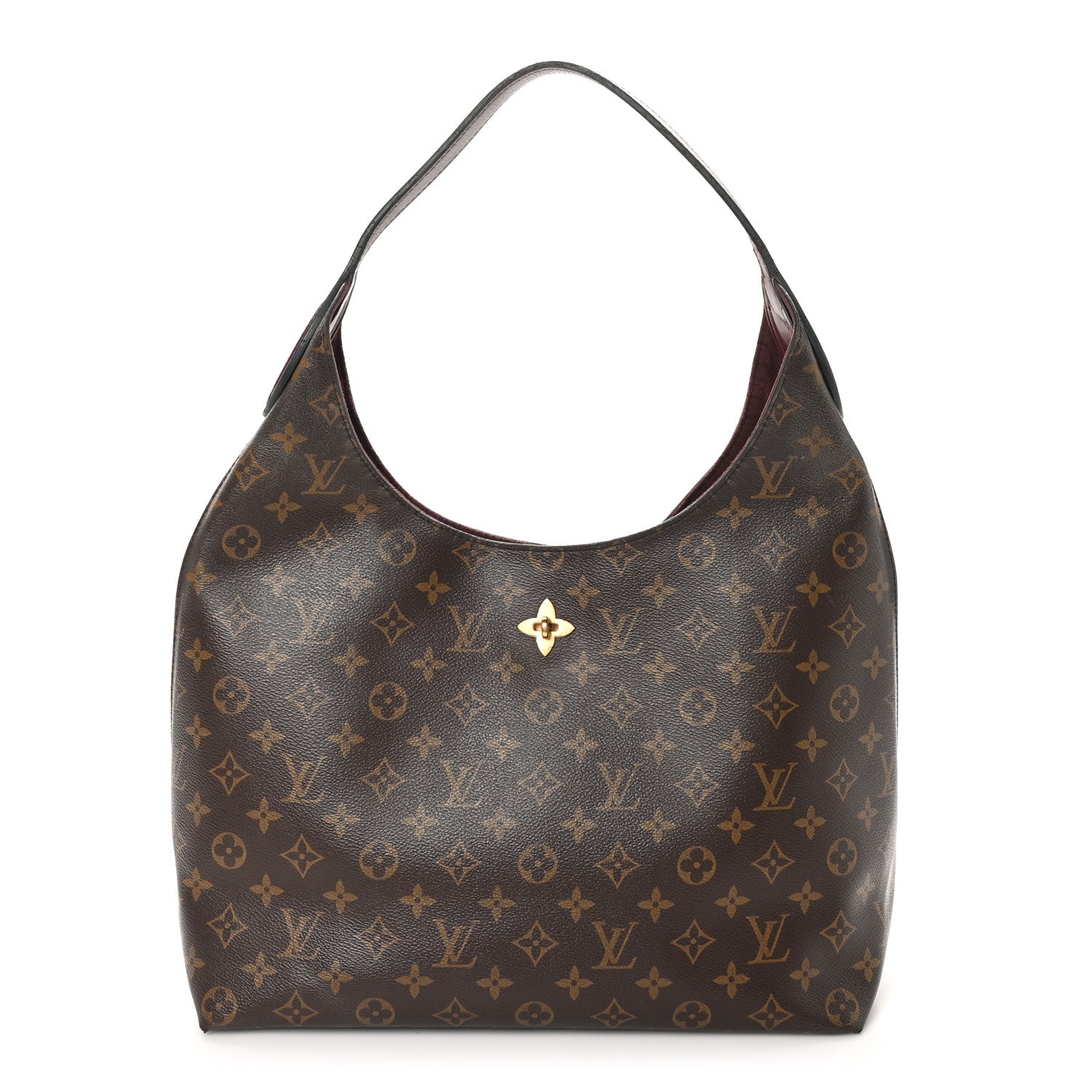 Louis Vuitton Monogram Flower Hobo Bordeaux 1 of 12