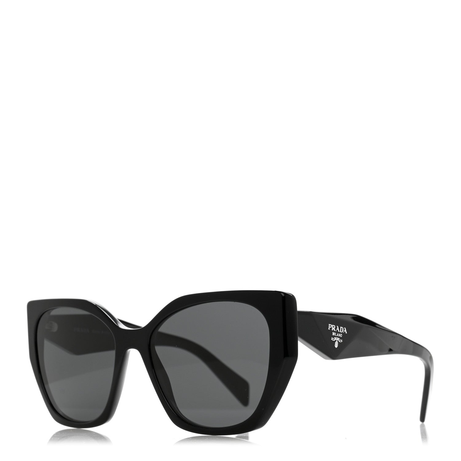 Prada Acetate Symbole Sunglasses SPR 19Z Black 1 of 10