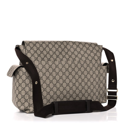 Gucci GG Plus Monogram Messenger Diaper Bag Dark Brown 4 of 12