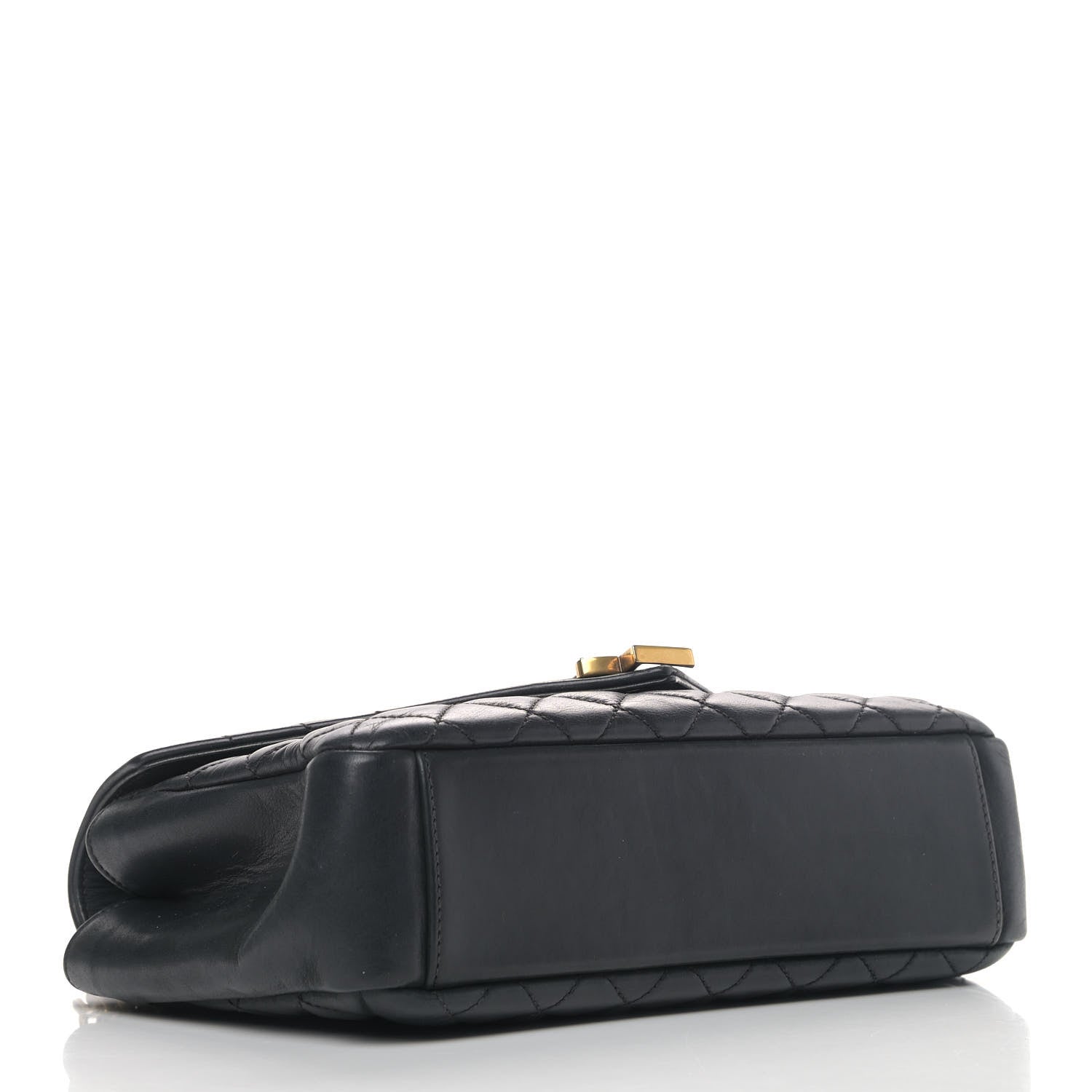 Saint Laurent Sheepskin Tri-Quilt Monogram Medium College Bag Black 3 of 5