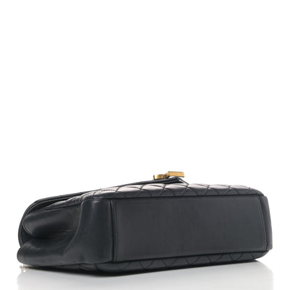 Saint Laurent Sheepskin Tri-Quilt Monogram Medium College Bag Black 3 of 5