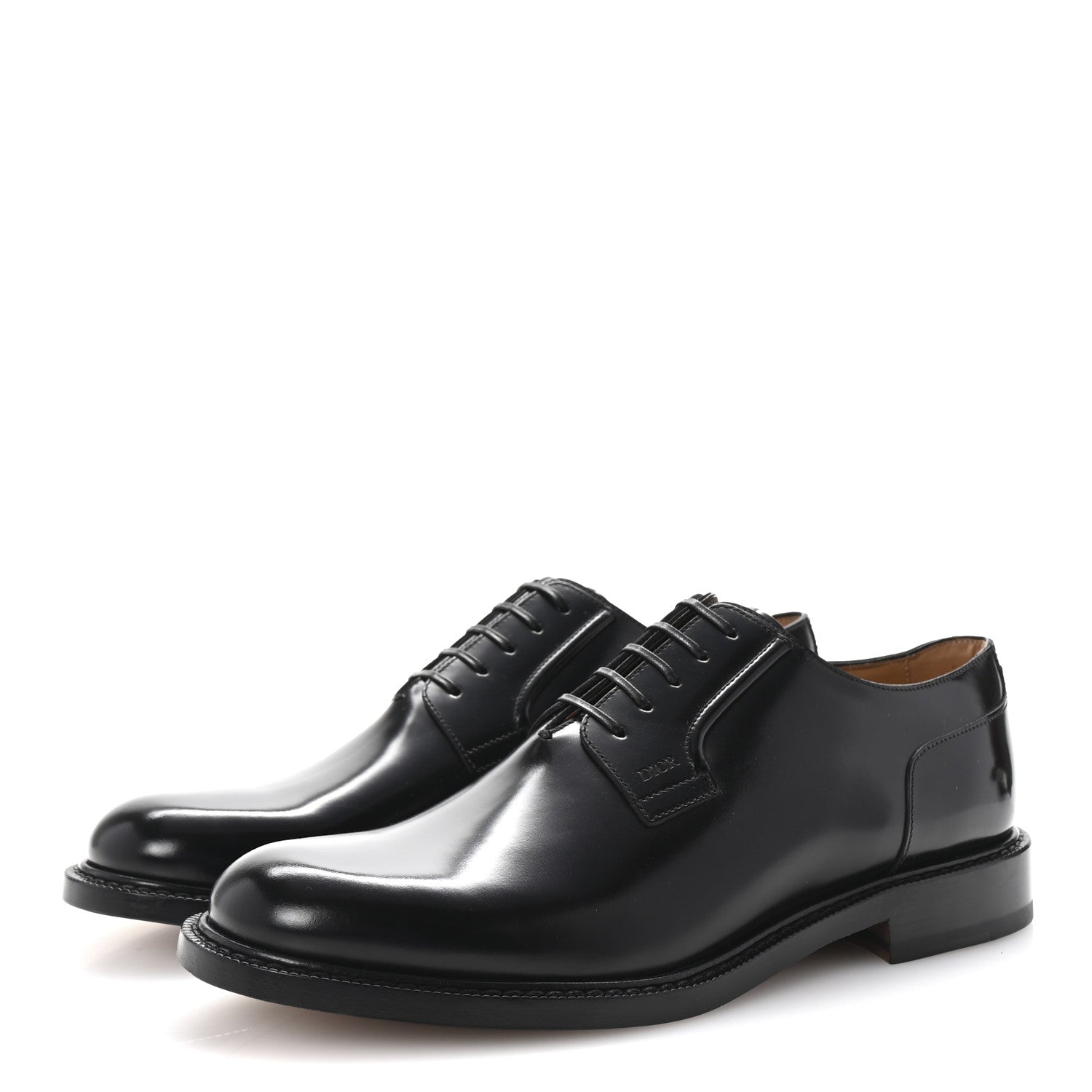 Christian Dior Calfskin Mens Derby Shoes 42 Black 4 of 9