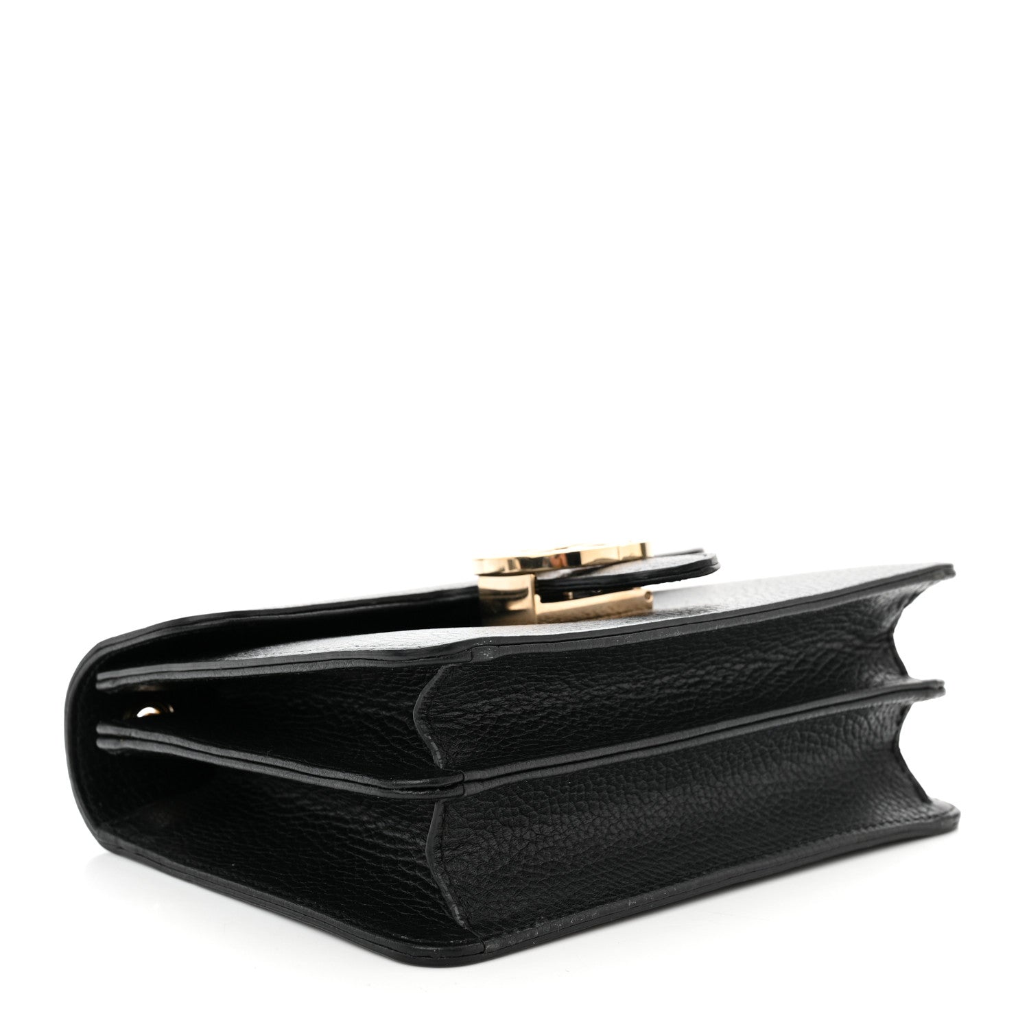 Gucci Dollar Calfskin Small Interlocking G Shoulder Bag Black 3 of 11