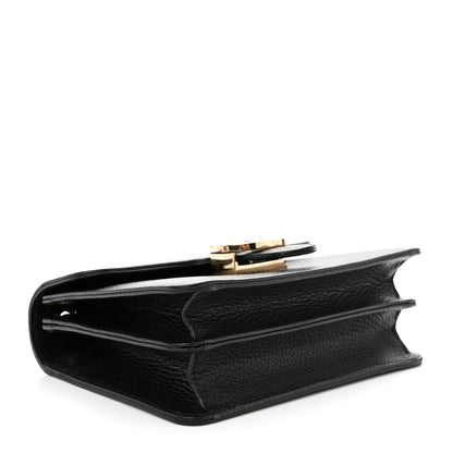 Gucci Dollar Calfskin Small Interlocking G Shoulder Bag Black 3 of 11
