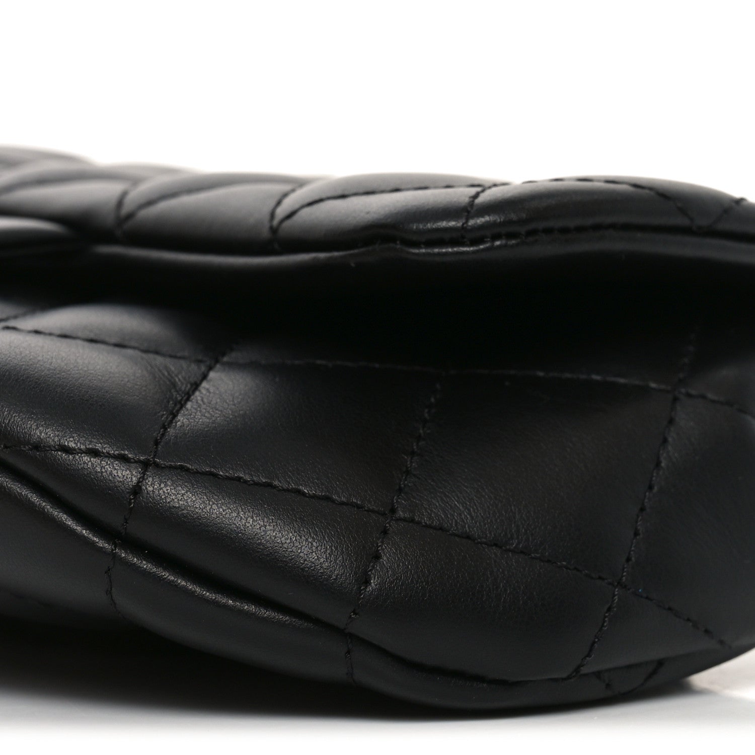 Chanel Calfskin Quilted CC Uniform Flap Belt Bag Black 11 of 12
