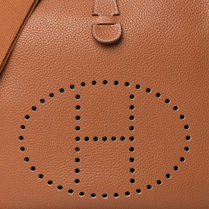 Hermes Taurillon Clemence Evelyne III GM Gold 8 of 13
