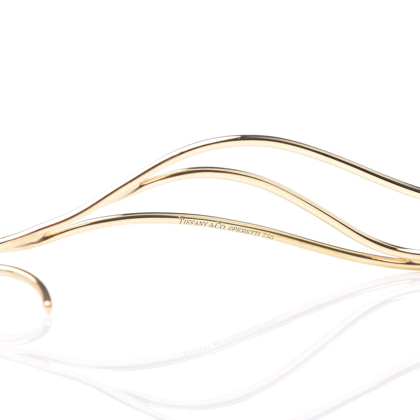 18K Yellow Gold Elsa Peretti Wave Earrings
