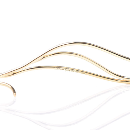 Tiffany 18K Yellow Gold Elsa Peretti Wave Earrings 3 of 4