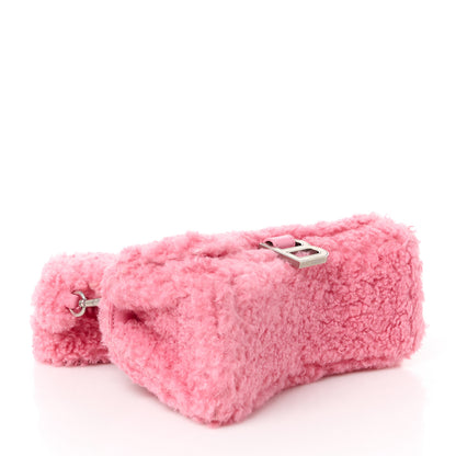 Balenciaga Faux Fur Fluffy Hourglass XS Top Handle Bag Sweet Pink 4 of 10