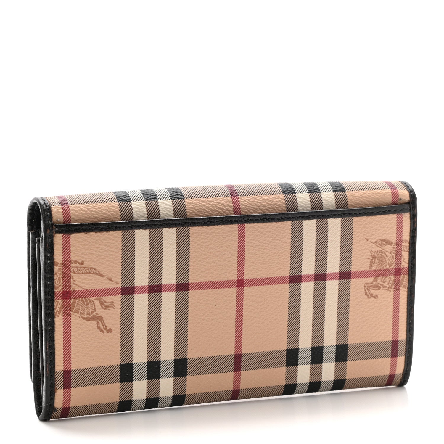 Burberry Haymarket Check Penrose Continental Wallet Chocolate 3 of 6