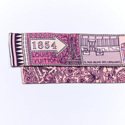 Louis Vuitton Silk Jeu De Louis BB Bandeau Pink 4 of 6